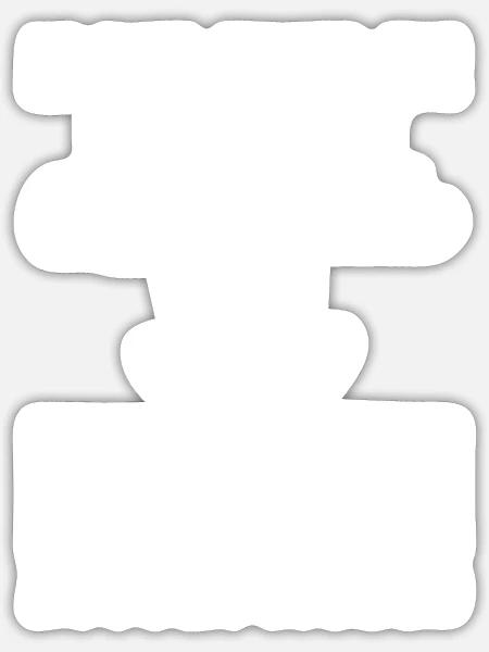 - Sticker - white matte