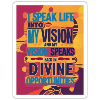 I Speak Life - Sticker - white matte - Front