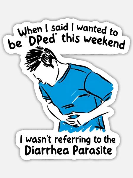 DPED Weekend Humor - Sticker - white matte