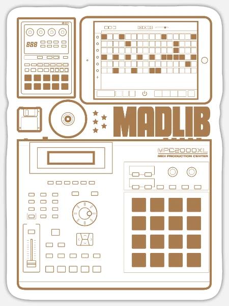 Madlib Essentials - Sticker - white matte