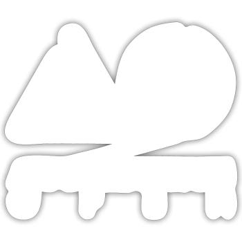 Australian Open Logo - Sticker - white matte - Front