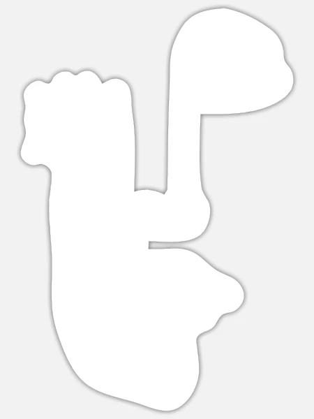  - Sticker - white matte