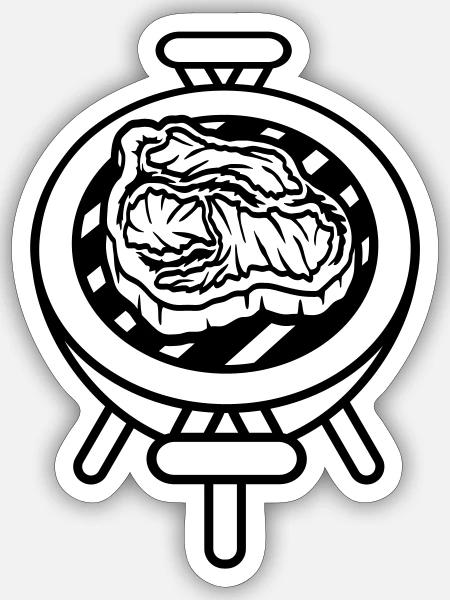 - Sticker - white matte