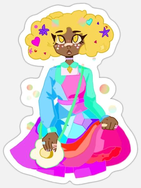 - Sticker - white matte