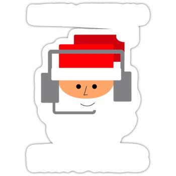 Merry Christmas 911 Dispatcher - Sticker - white matte - Front