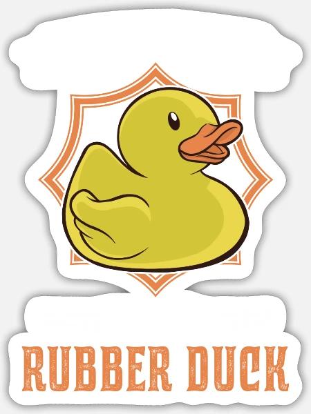 Life Is Better With A Rubber Ducky - Sticker - white matte