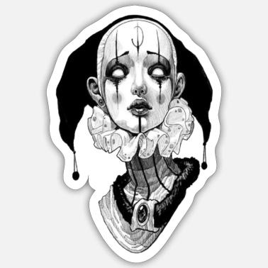 evil girl clown drawings
