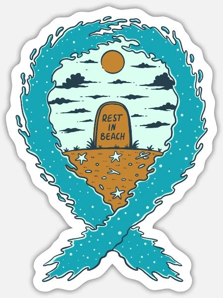 - Sticker - white matte