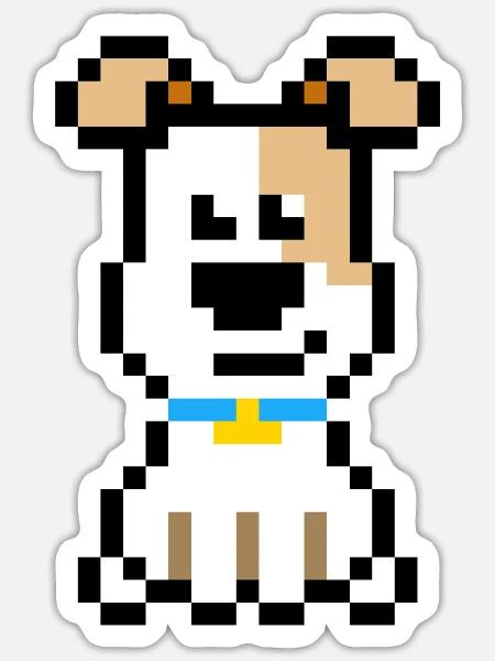 Dog - Sticker - white matte