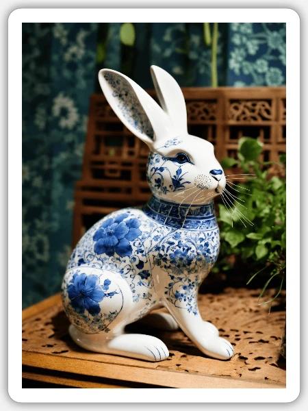 Nature's hopper embrace the wild. - Sticker - white matte