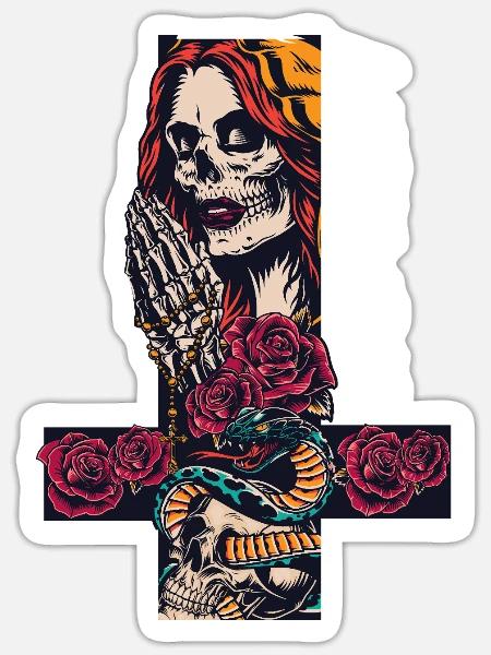 - Sticker - white matte