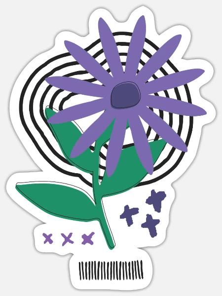 - Sticker - white matte