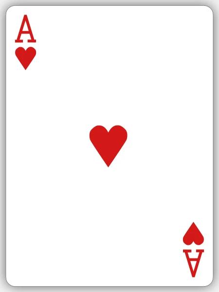 Ace of Hearts - Sticker - white matte