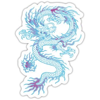 chinese dragon - Sticker - white matte - Front