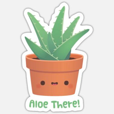 Funny aloe vera Stickers | Unique Designs | Spreadshirt