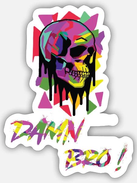 - Sticker - white matte