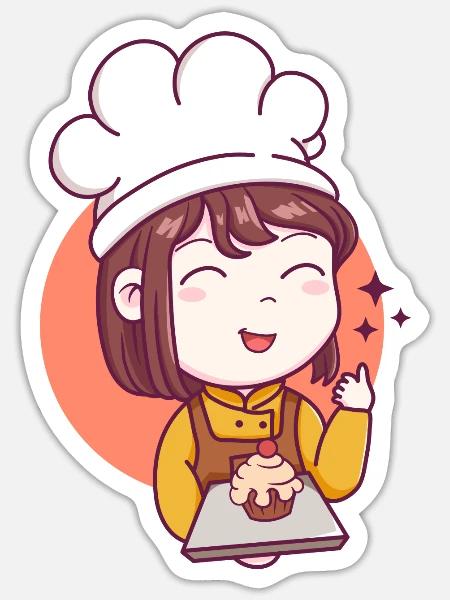 - Sticker - white matte