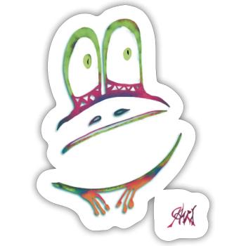 Meh Frog - Sticker - white matte - Front