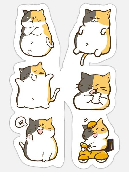  - Sticker - white matte