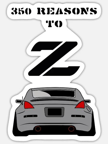350 RESONS TO Z - Sticker - white matte