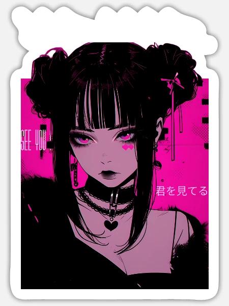 Too Edgy - Sticker - white matte