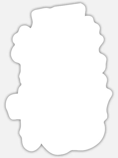 - Sticker - white matte