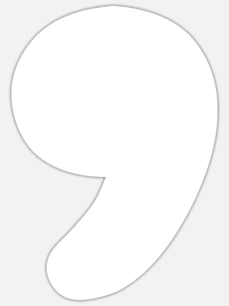 Comma La Kamala Harris For President 2024 - Sticker - white matte
