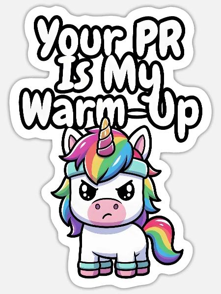 - Sticker - white matte