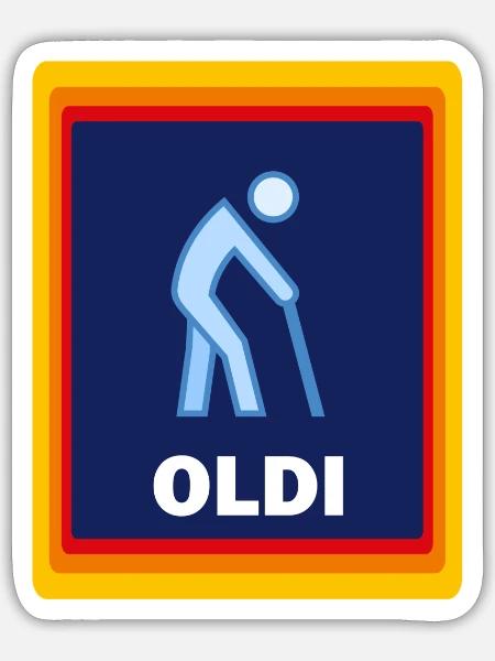 Oldi - Sticker - white matte