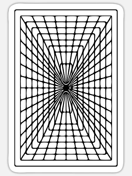 Geometric Rectangle - Sticker - white matte