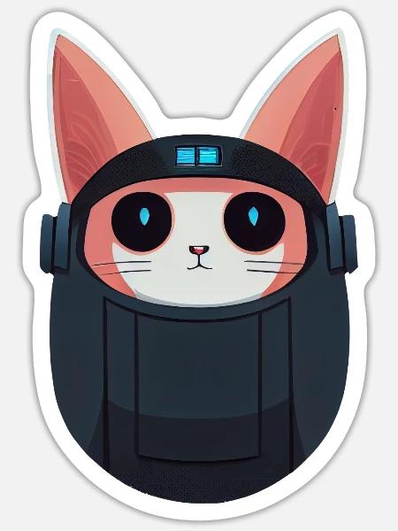  - Sticker - white matte
