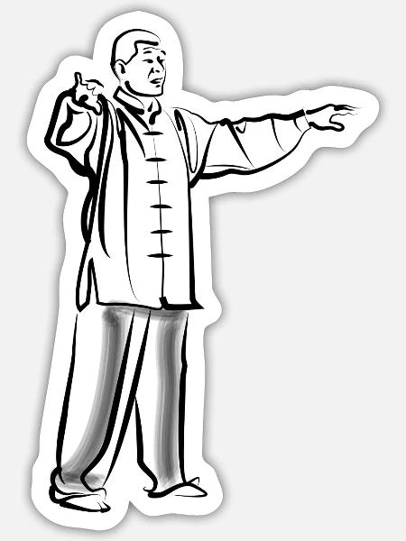 Kancho Tai Chi 3 - Sticker - white matte