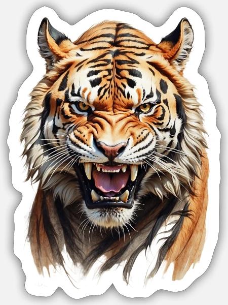 - Sticker - white matte