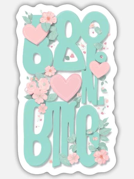 B-Mine - Sticker - white matte