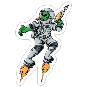 unearthly guardian - Sticker - white matte - Front