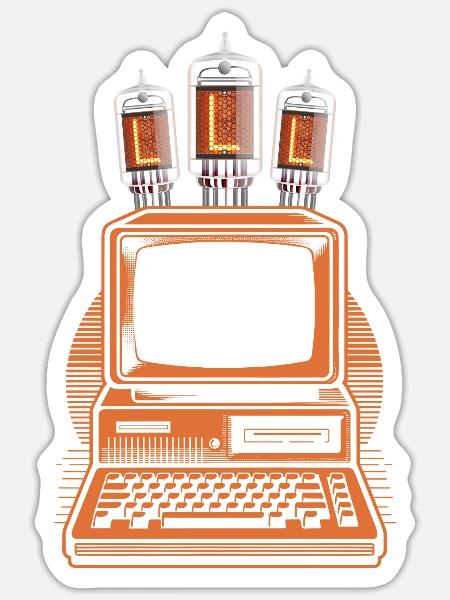 - Sticker - white matte