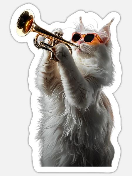 Turkish Angora - Sticker - white matte