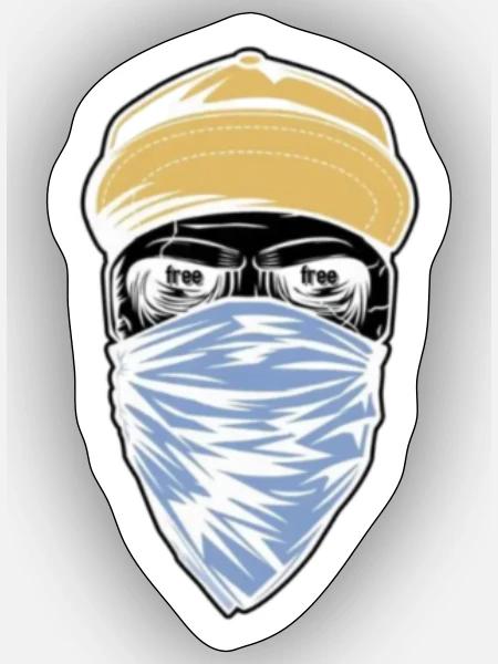 liberté - Sticker - blanc mat
