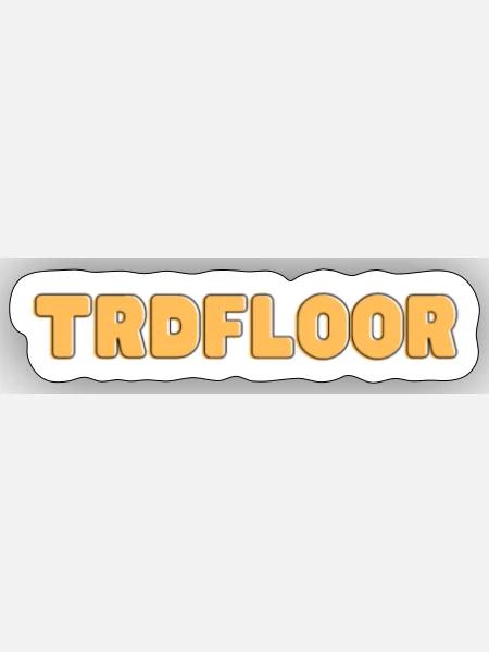 TRDFLOOR Orange - Sticker - white matte