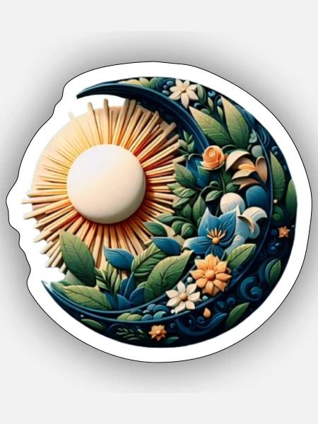 Mon and son - Sticker - white matte