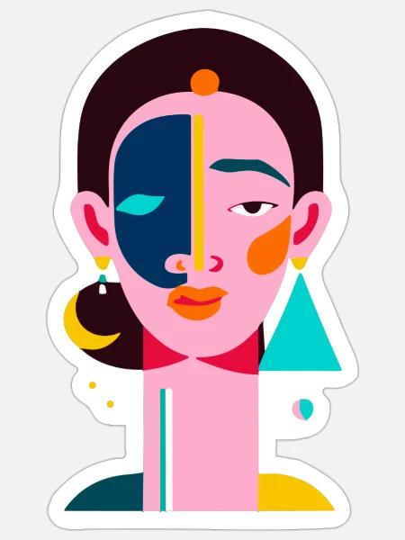  - Sticker - white matte