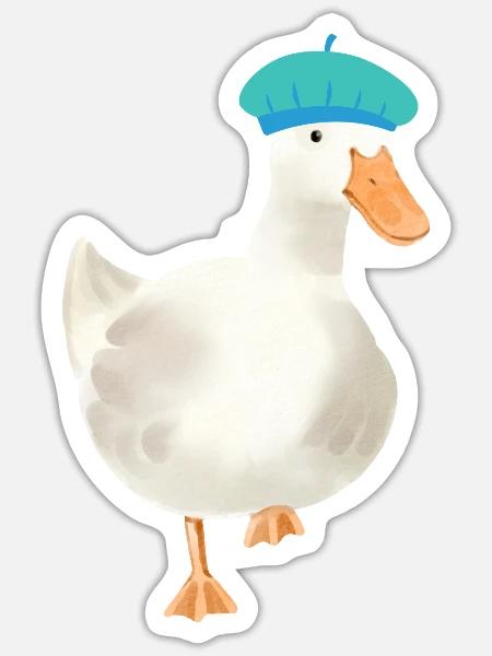 - Sticker - white matte