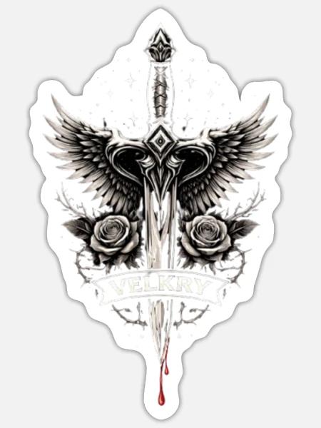 - Sticker - white matte