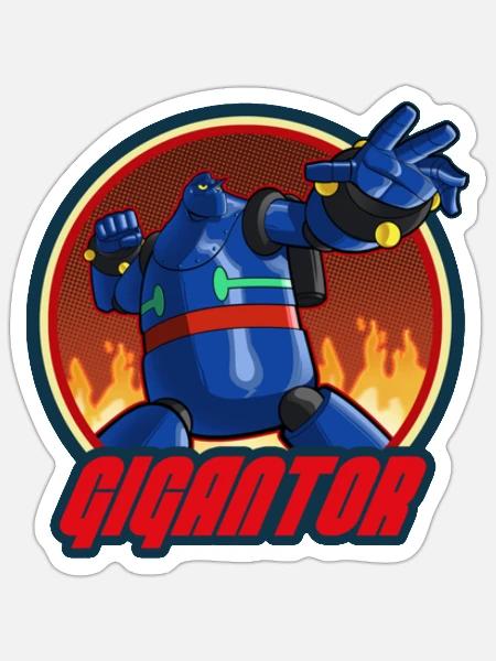 Gigantor Manga - Sticker - white matte