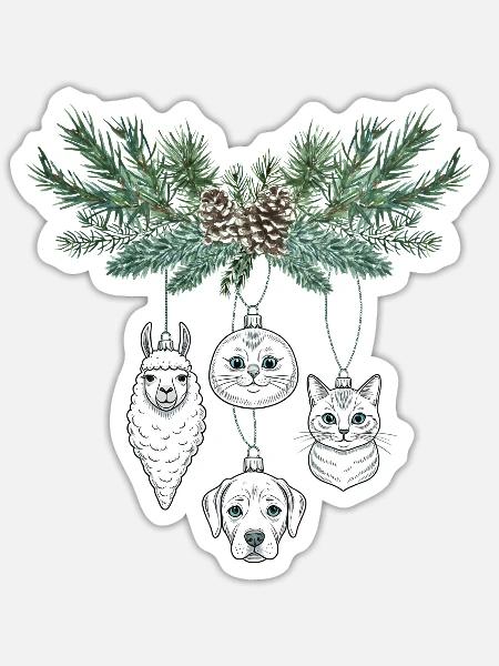 - Sticker - white matte