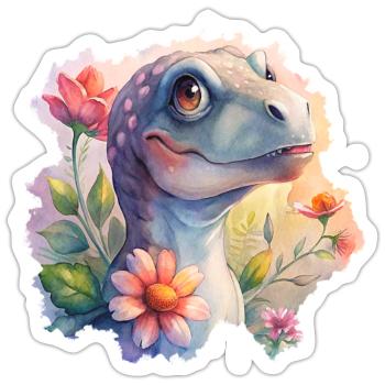 Prehistoric Florals - Sticker - white matte - Front