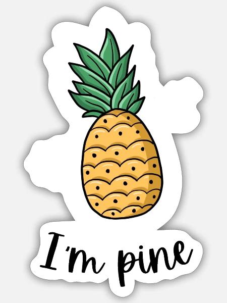 - Sticker - white matte
