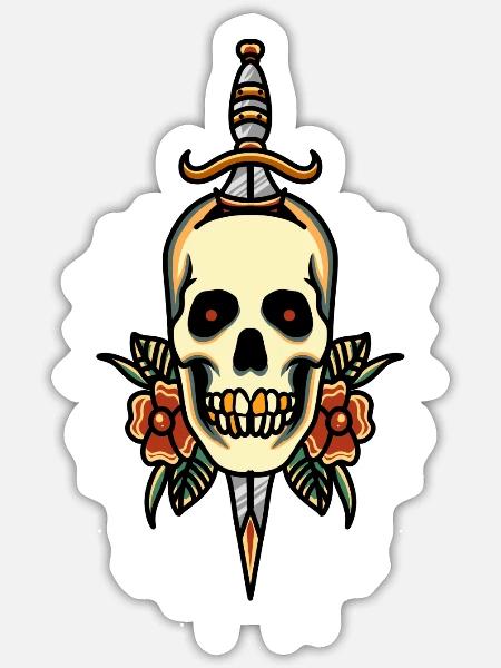 - Sticker - white matte