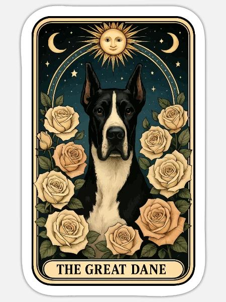 Great Dane - Sticker - white matte