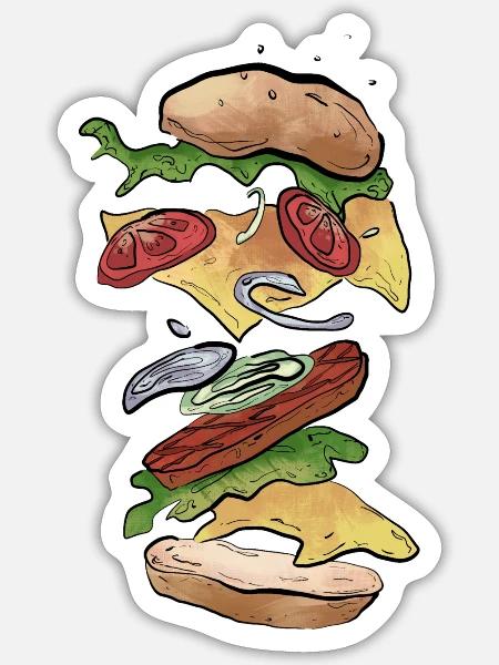 - Sticker - white matte